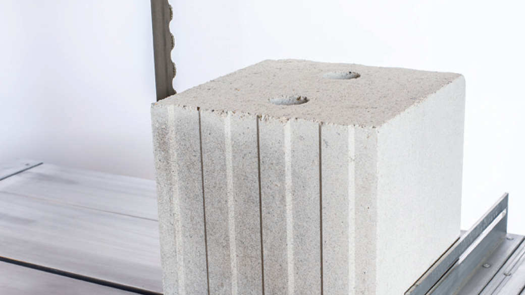 Zerspanung Kalksandstein